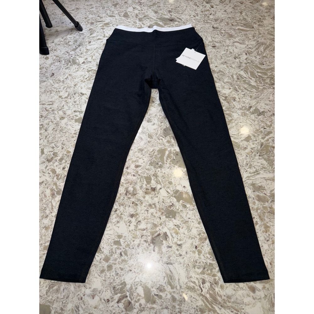 Beyond Yoga Womens High Waisted Spacedye Leggings black / white S 007JV